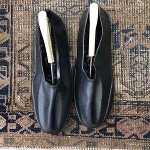 Black Rubber Sole Shoes